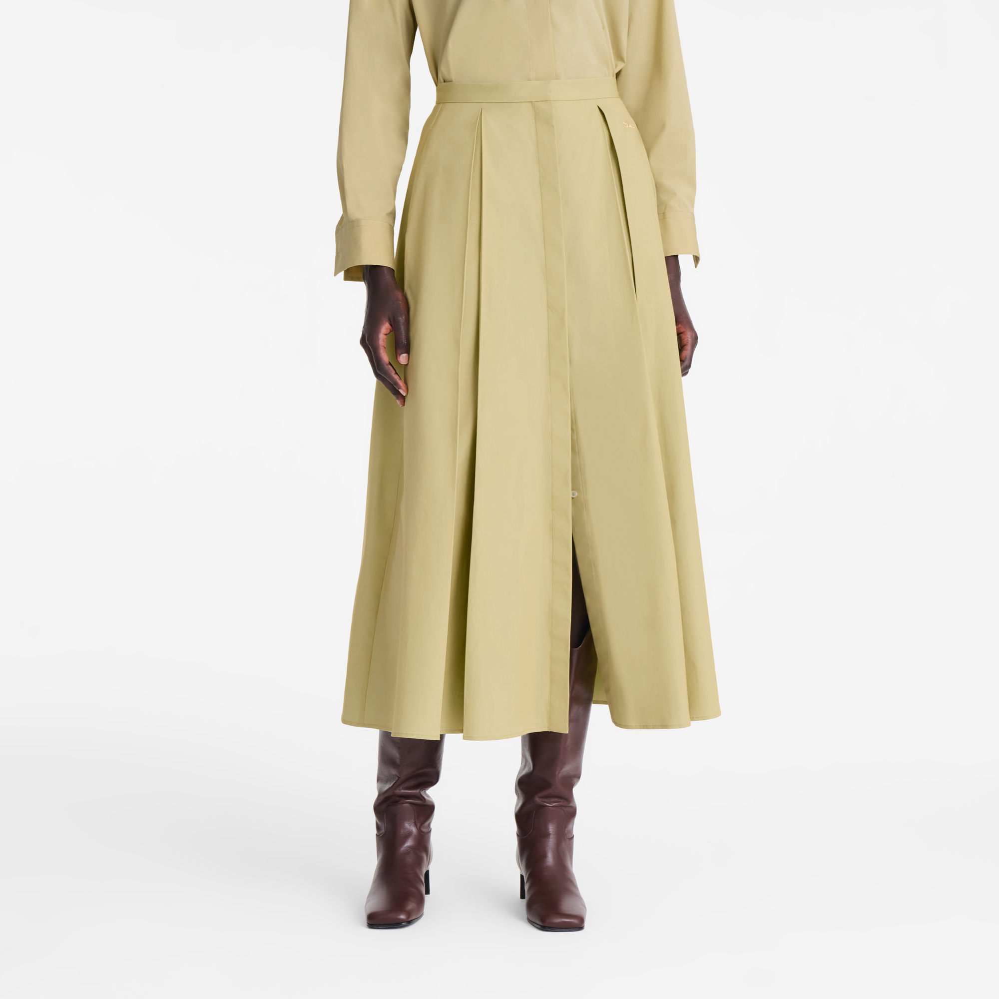 null Midi skirt, Pistachio