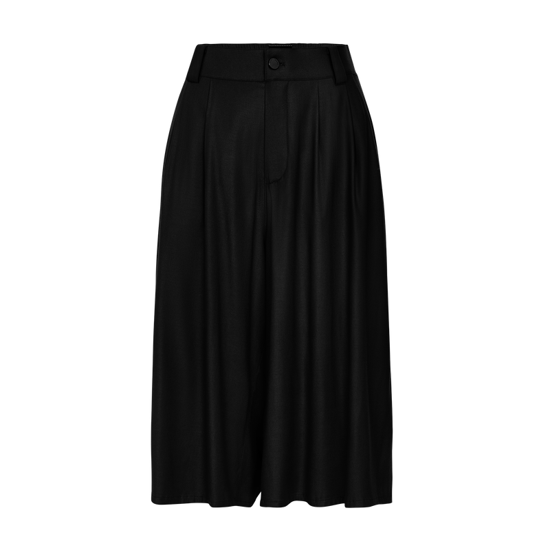 Shorts , Black - Viscose twill  - View 1 of  5