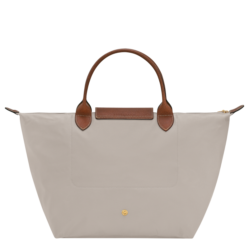 Le Pliage Original M Handbag , Pebble - Recycled canvas  - View 3 of  6