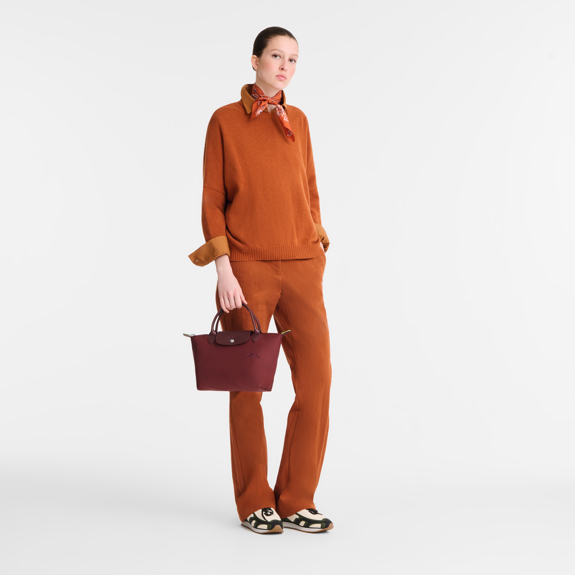 Le Pliage Green Handbag S, Pomegranate