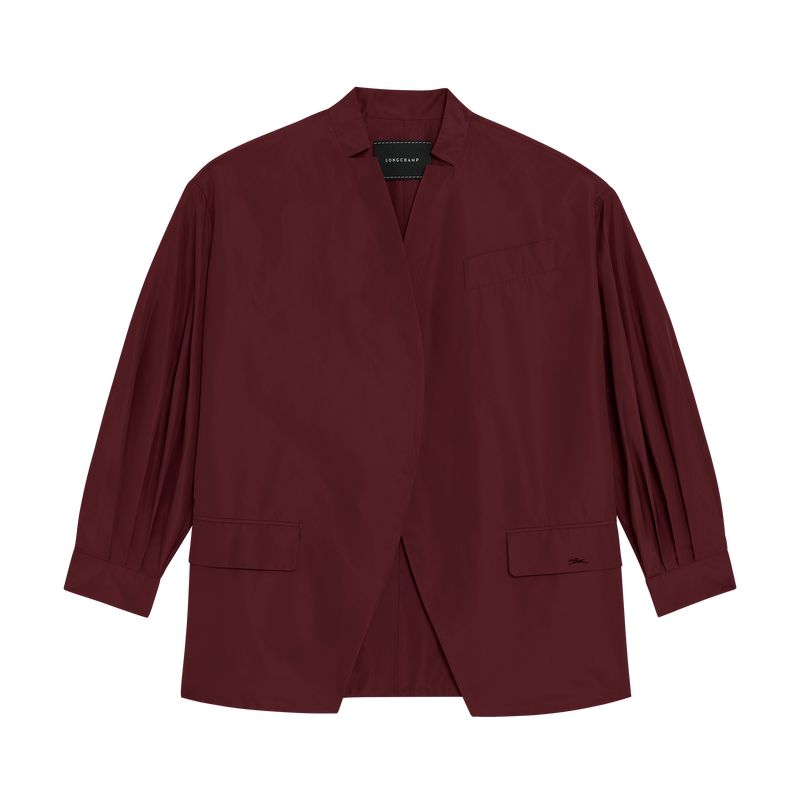 Kimono jacket Burgundy - Techno taffeta | Longchamp TH