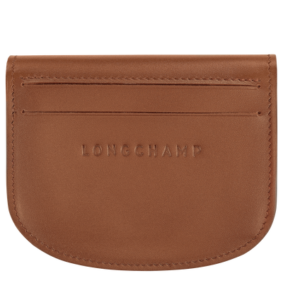 &Eacute;pure Card holder , Cognac - Leather