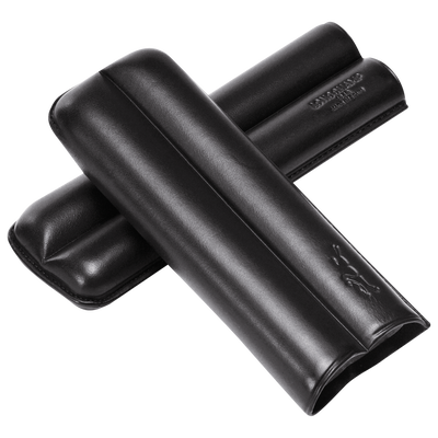 Cigars case , Black - Leather