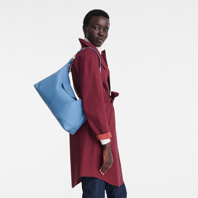 Le Pliage Xtra Shoulder bag , Slate - Leather