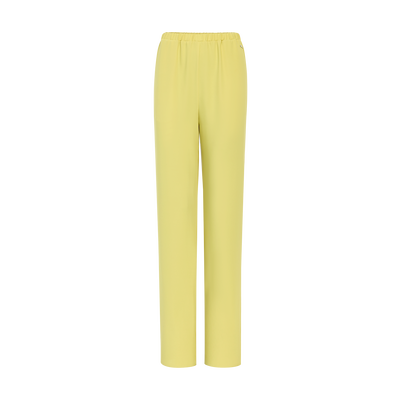 Trousers , Lime - Fluid crepe