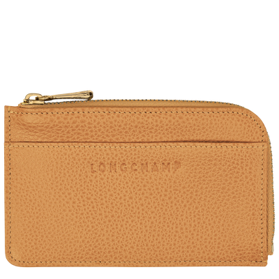 Le Foulonné Card holder , Walnut - Leather