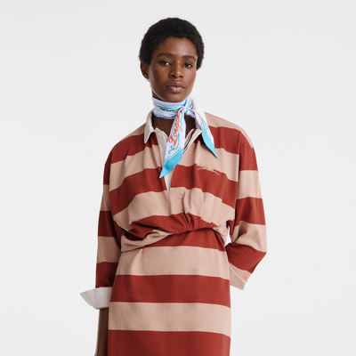 Rubans Longchamp Headband , Lagoon - Silk