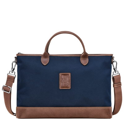 Boxford S Briefcase , Blue - Recycled canvas