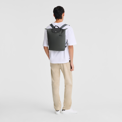Le Pliage Green M Backpack , Graphite - Recycled canvas