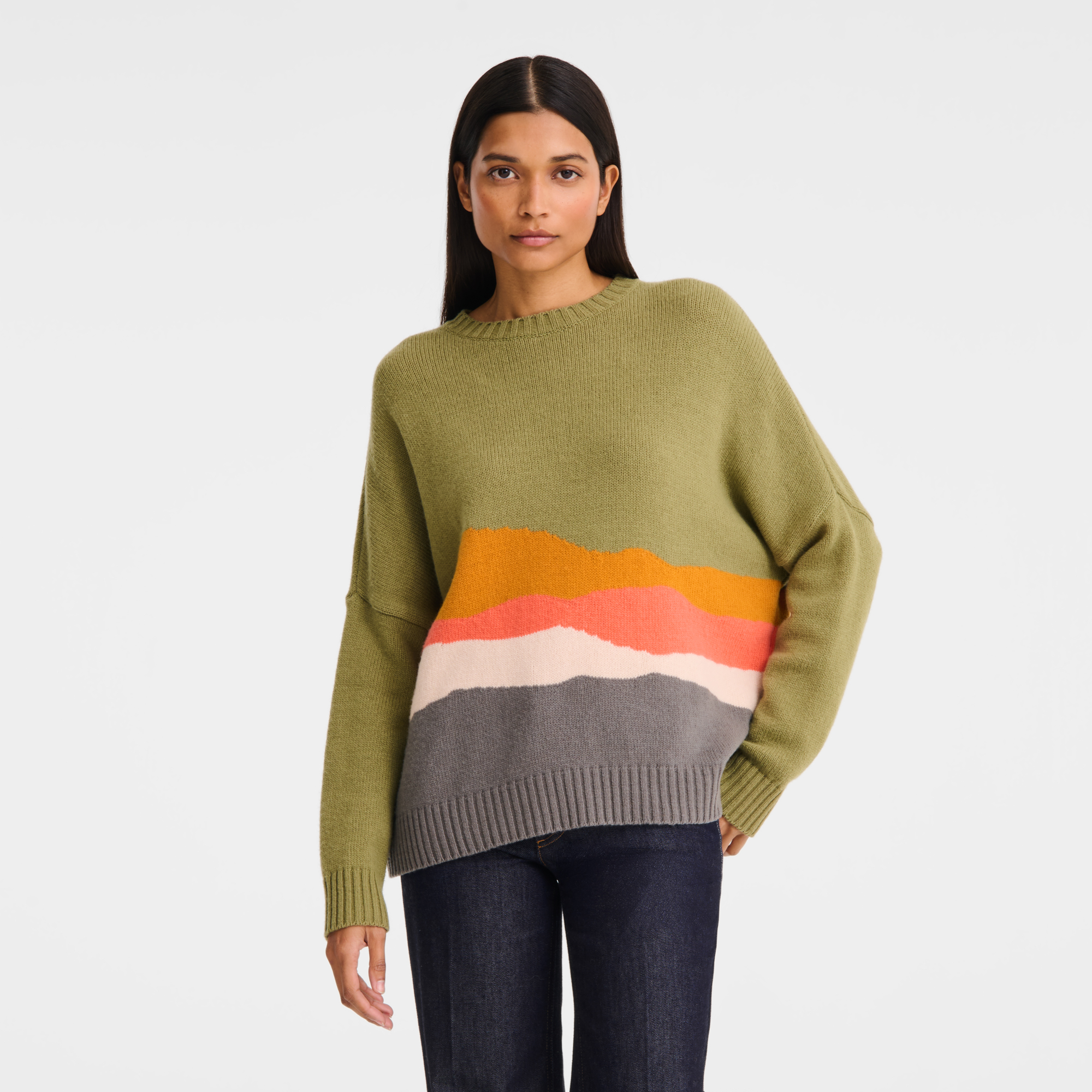 null Sweater Caroline H&eacute;lain x Longchamp, Mineral
