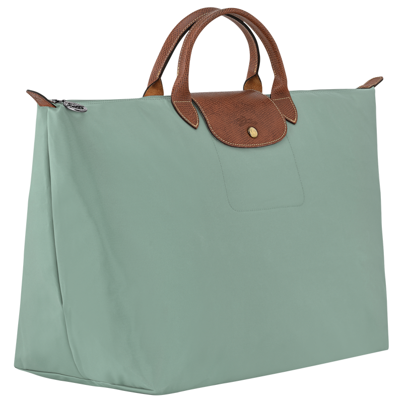 Le Pliage Original L Travel bag , Celadon - Recycled canvas  - View 3 of  4