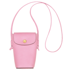 Épure Phone case with leather lace , Pink - Leather