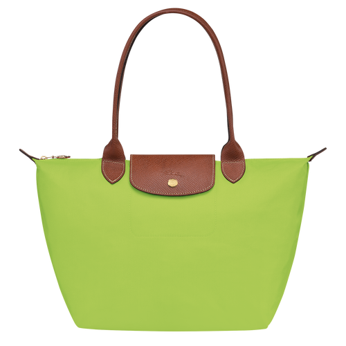 Lime green shop tote bag