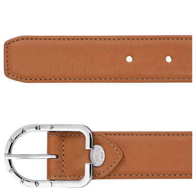 Ladies' belt , Cashew - Leather