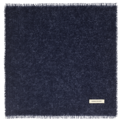 L'Hiver en douceur Stole , Navy - Cashmere