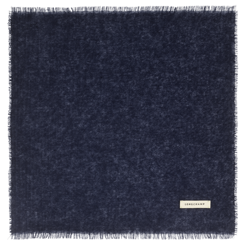 L'Hiver en douceur Stole , Navy - Cashmere  - View 1 of  2