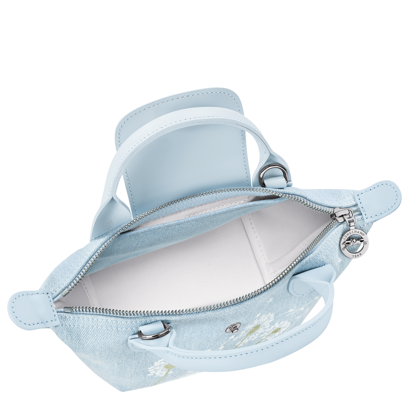 Le Pliage Collection XS Handbag , Sky Blue - Canvas  - View 4 of  5