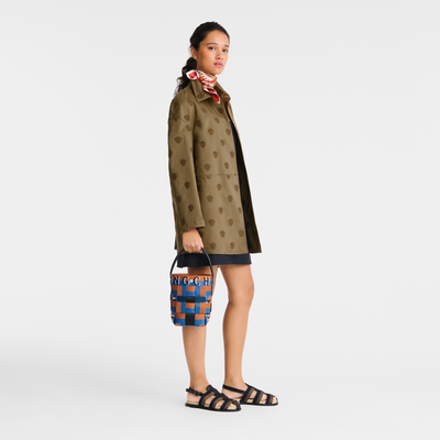 Re-Play Bucket bag XS, Cedar/Walnut