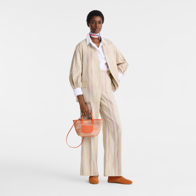 Le Pliage Collection XS Basket bag , Rainbow - Canvas  - View 2 of  5
