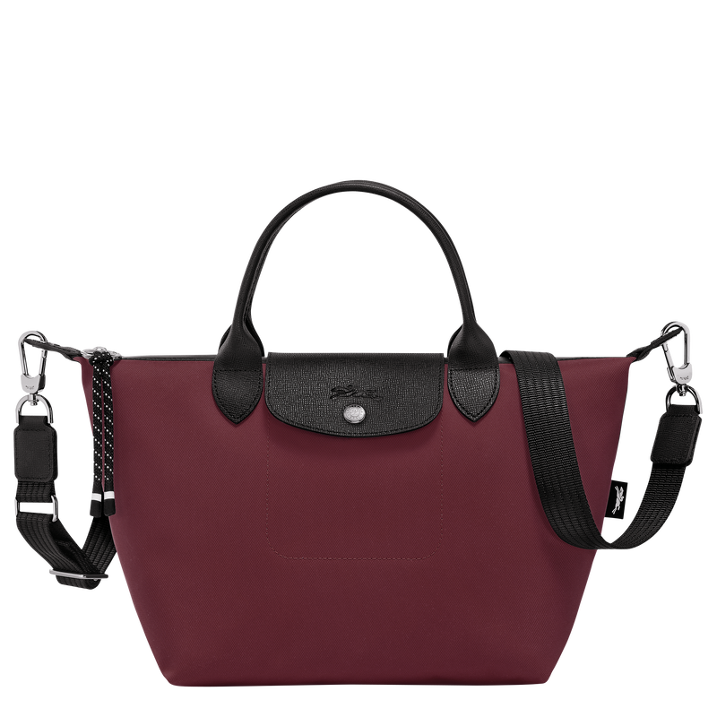 Le Pliage Energy S Handbag , Burgundy - Recycled canvas  - View 1 of  5