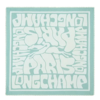 Wavy Summer Stole , Mint - Cashmere