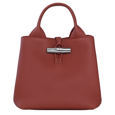 Le Roseau S Handbag , Chestnut - Leather