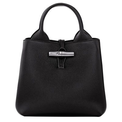 Le Roseau S Handbag , Black - Leather