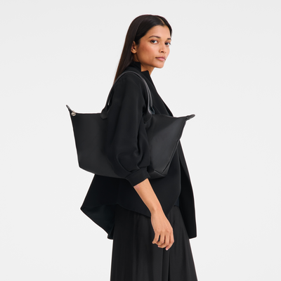 Le Pliage One L Handbag , Black - Recycled canvas