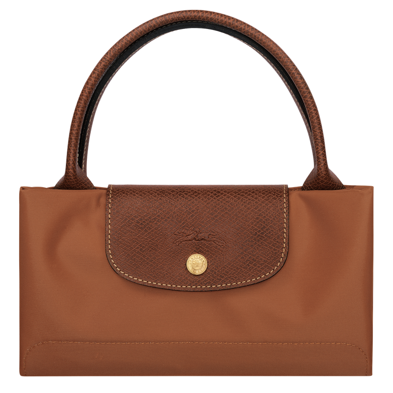 Le Pliage Original M Handbag , Cognac - Recycled canvas  - View 5 of  5
