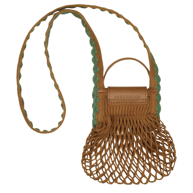 Le Pliage Collection XS Mesh bag , Tobacco - Canvas  - View 4 of  4