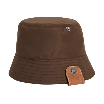 Reversible bucket hat , Mocha/Navy - Techno taffeta