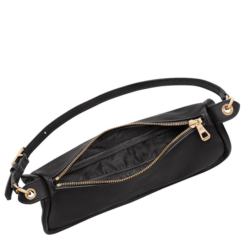 Looong M Shoulder bag , Black - Leather  - View 5 of  7