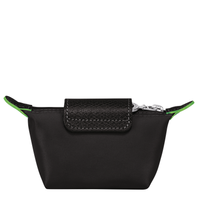 Le Pliage Green Coin purse , Black - Recycled canvas
