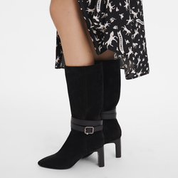 Cheval Longchamp Shoes straps , Black - Leather
