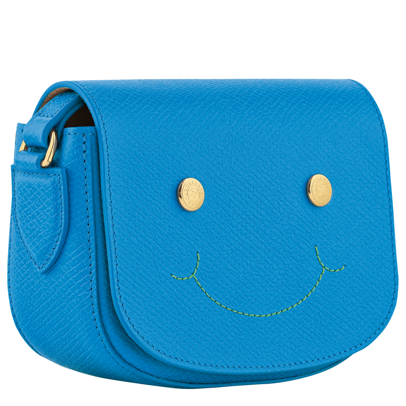 Epure XS Crossbody bag , Azure - Leather  - View 3 of  5