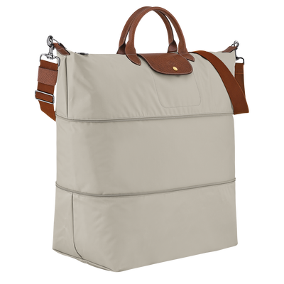 Le Pliage Original Travel bag expandable , Pebble - Recycled canvas