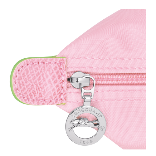 Le Pliage Green L Tote bag , Pink - Recycled canvas - View 4 of  5