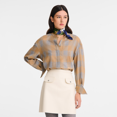 null Shirt, Camel/Grey