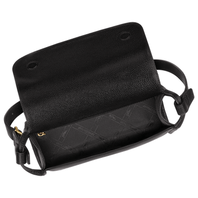 Le Foulonné Crossbody bag M, Black