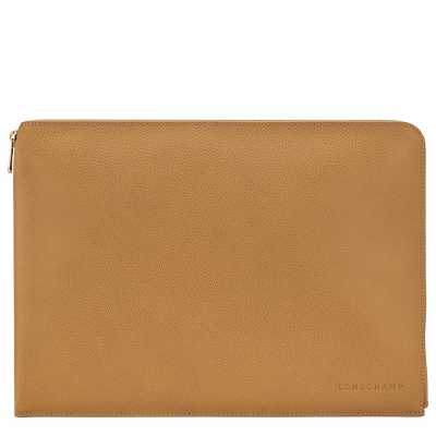 Le Foulonné Laptop case , Nutmeg - Leather
