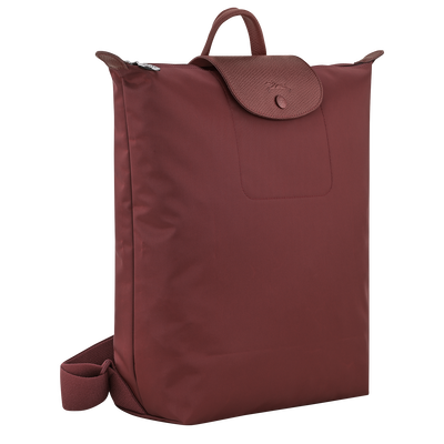 Le Pliage One M Backpack , Burgundy - Canvas