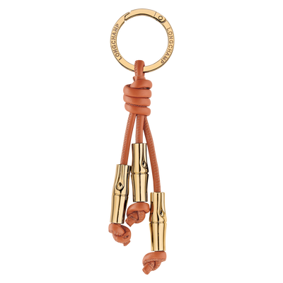 Le Roseau Key ring , Bark - Leather