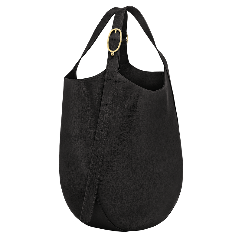 Le Foulonné XL Tote bag , Black - Leather  - View 3 of  6