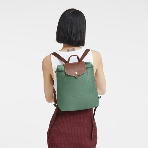 Longchamp backpack green discount