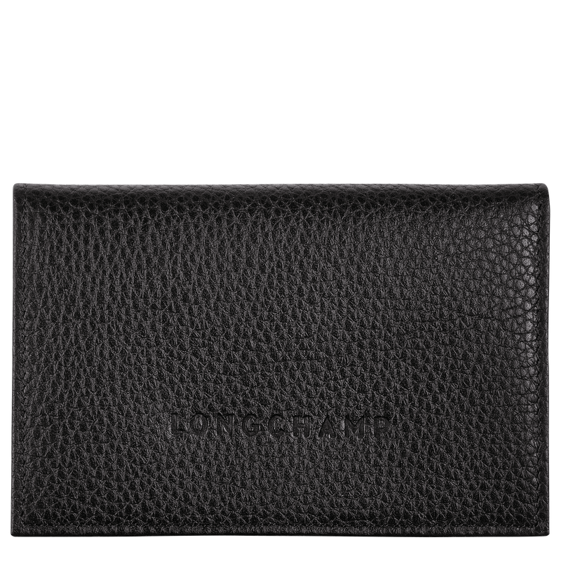 Le Foulonn Card holder Black Leather Longchamp TH