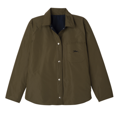 Padded blouson , Navy/Artichoke - Techno taffeta