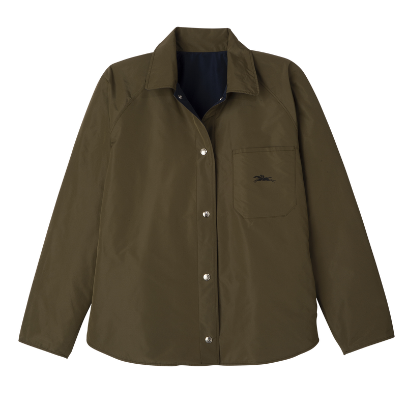Padded blouson , Navy/Artichoke - Techno taffeta  - View 1 of  7