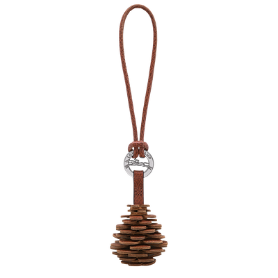 Key ring , Brown - Leather