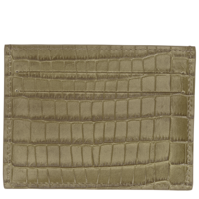 Longchamp Pocket Card holder , Olive - Leather