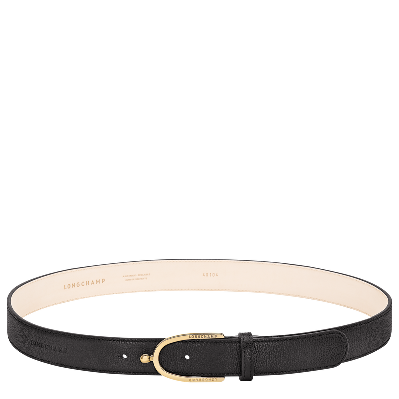 Le Foulonn&eacute; Ladies' belt , Black - Leather  - View 1 of  3